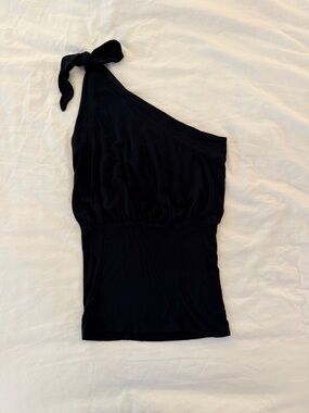Free People Black One-Shoulder Tank